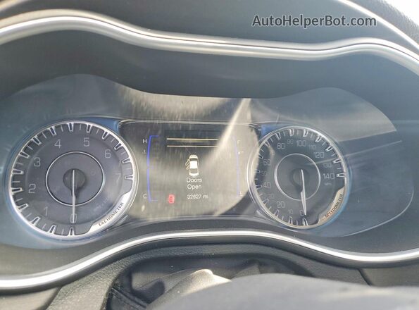 1C3CCCAB3GN119183 2016 CHRYSLER 200 Black Вид щитка приладів