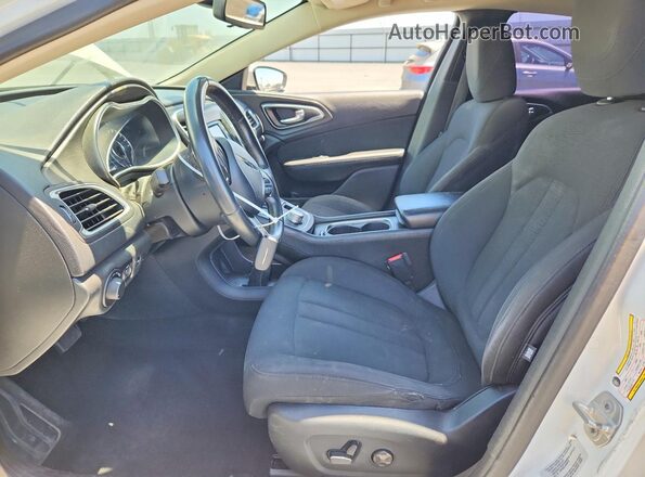 1C3CCCAB3GN137117 2016 CHRYSLER 200 White Widok wnętrza z przodu