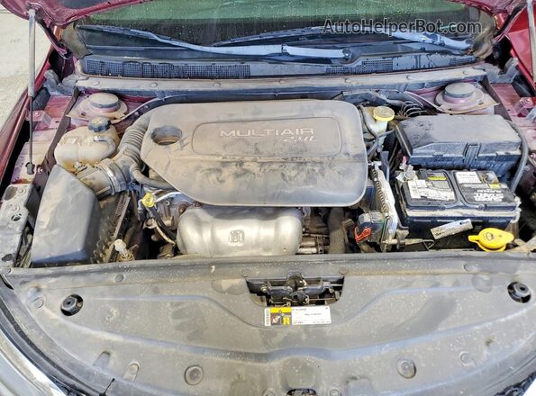 1C3CCCAB3GN148246 2016 CHRYSLER 200 Maroon Vista interior trasera