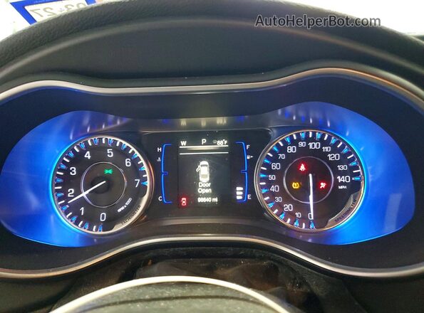 1C3CCCAB3GN148246 2016 CHRYSLER 200 Maroon Vista del cuadro de instrumentos