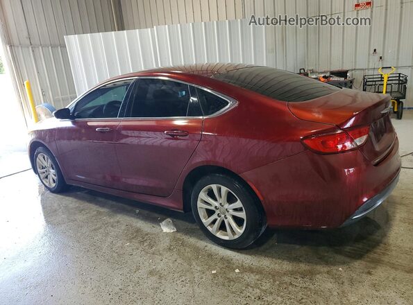 1C3CCCAB3GN148246 2016 CHRYSLER 200 Maroon Trasero izquierdo