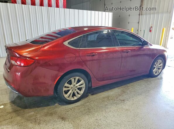 1C3CCCAB3GN148246 2016 CHRYSLER 200 Maroon Trasero derecho