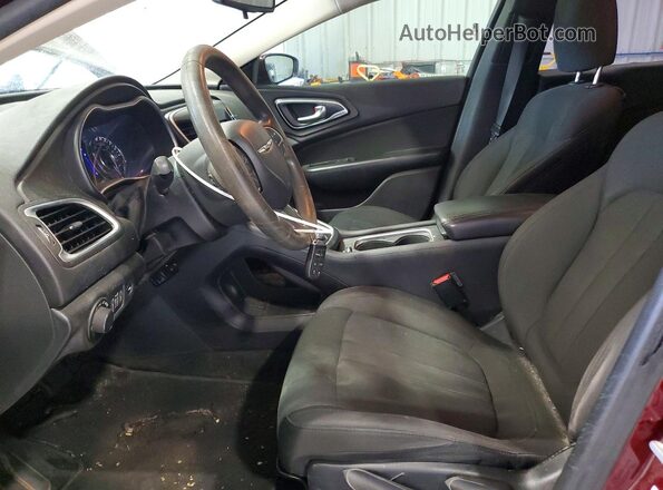 1C3CCCAB3GN148246 2016 CHRYSLER 200 Maroon Vista interior delantera