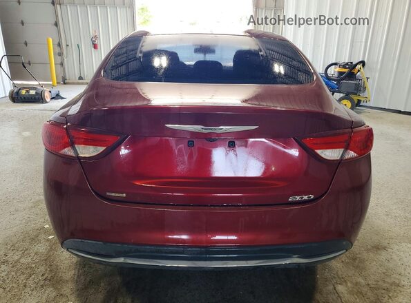 1C3CCCAB3GN148246 2016 CHRYSLER 200 Maroon Vista trasera