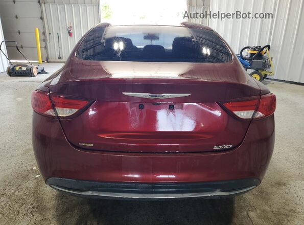1C3CCCAB3GN148246 2016 CHRYSLER 200 Maroon 