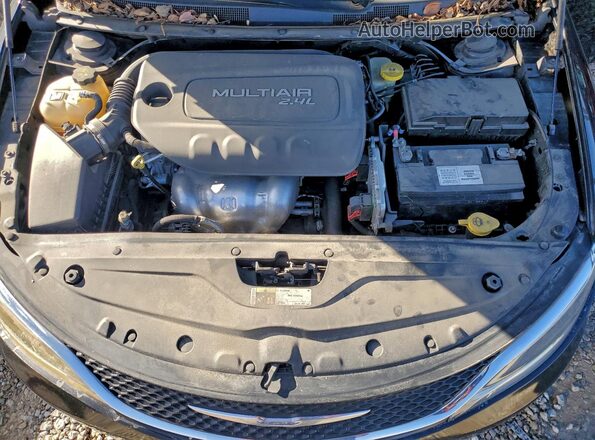 1C3CCCAB4GN103624 2016 CHRYSLER 200 Black Widok wnętrza z tyłu