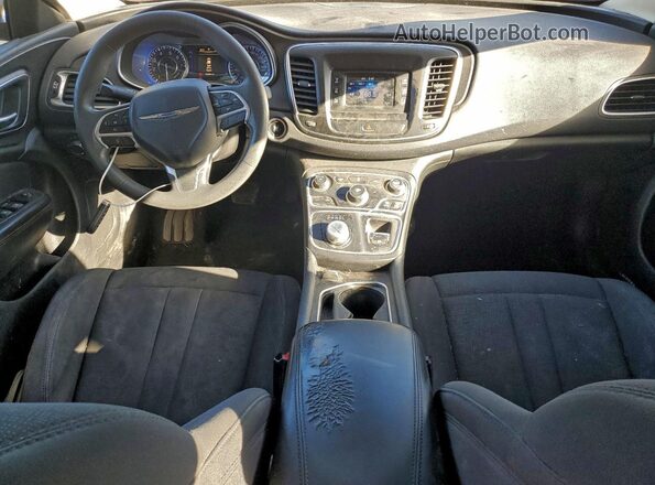 1C3CCCAB4GN103624 2016 CHRYSLER 200 Black Widok deski rozdzielczej