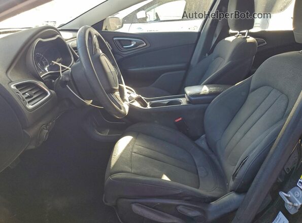 1C3CCCAB4GN103624 2016 CHRYSLER 200 Black Widok wnętrza z przodu