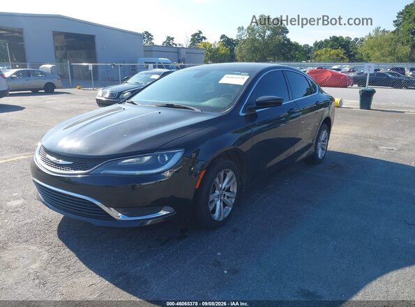 1C3CCCAB5GN107214 2016 CHRYSLER 200 Black Przód lewy