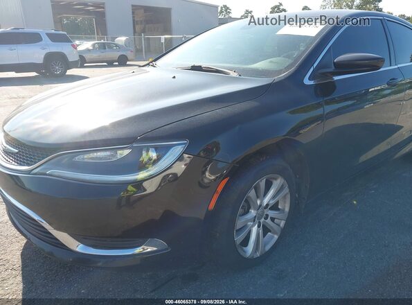 1C3CCCAB5GN107214 2016 CHRYSLER 200 Black Widok z przodu