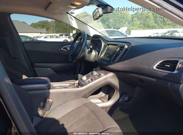 1C3CCCAB5GN107214 2016 CHRYSLER 200 Black Widok wnętrza z przodu