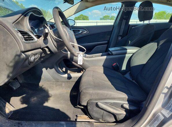 1C3CCCAB6GN175893 2016 CHRYSLER 200 Silver წინა სალონის ხედი