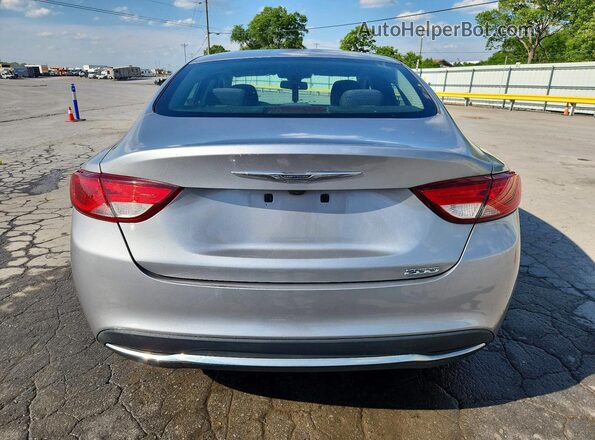 1C3CCCAB6GN175893 2016 CHRYSLER 200 Silver უკანა ხედი