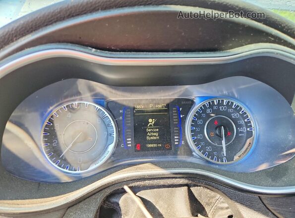 1C3CCCAB6GN175893 2016 CHRYSLER 200 Silver ხელსაწყოთა პანელის ხედი