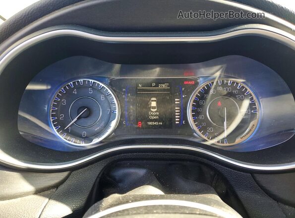 1C3CCCAB8GN127540 2016 CHRYSLER 200 White Սարքավորումների վահանակի տեսք