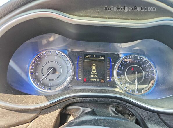 1C3CCCAB9GN175192 2016 CHRYSLER 200 Blue ხელსაწყოთა პანელის ხედი
