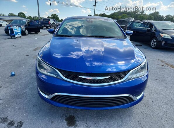 1C3CCCAB9GN175192 2016 CHRYSLER 200 Blue წინა ხედი