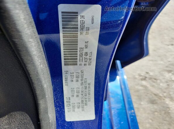 1C3CCCAB9GN175192 2016 CHRYSLER 200 Blue ძრავის განყოფილების ხედი