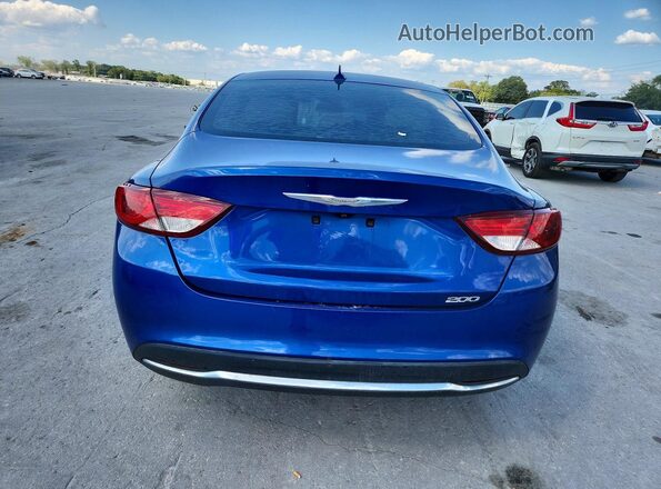 1C3CCCAB9GN175192 2016 CHRYSLER 200 Blue უკანა ხედი