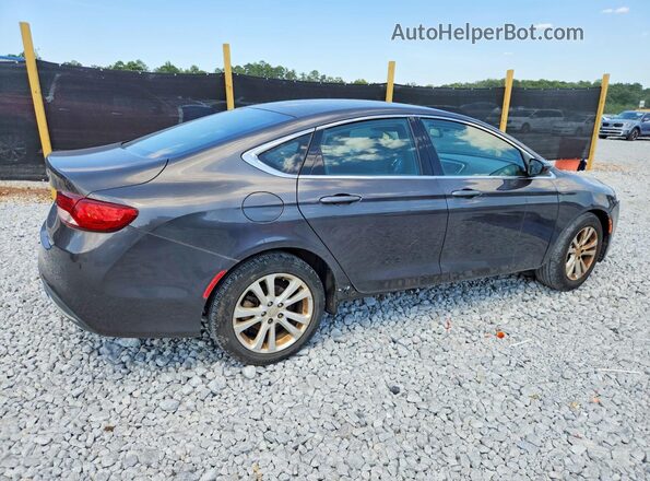 1C3CCCABXGN133372 2016 CHRYSLER 200 Charcoal Trasero derecho