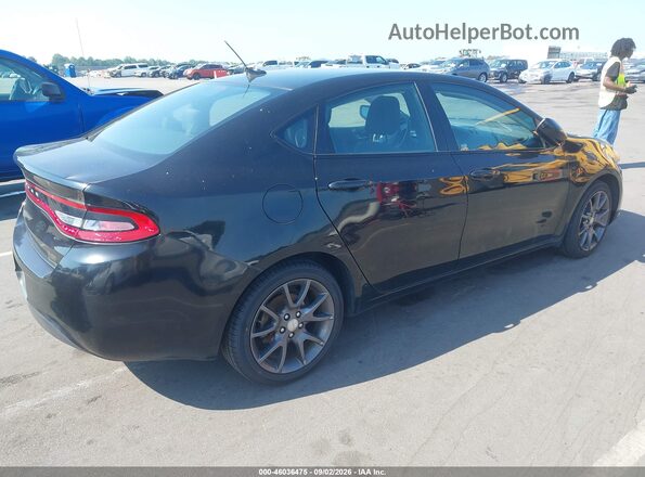 1C3CDFAA7GD564389 2016 DODGE DART Black Задня права чверть