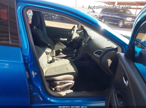 1C3CDFAA8GD540411 2016 DODGE DART Blue წინა სალონის ხედი