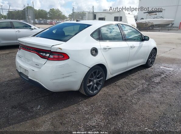 1C3CDFAA9GD607761 2016 DODGE DART Белый Задняя правая четверть