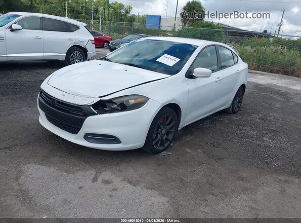 1C3CDFAA9GD607761 2016 DODGE DART Белый Передняя левая четверть