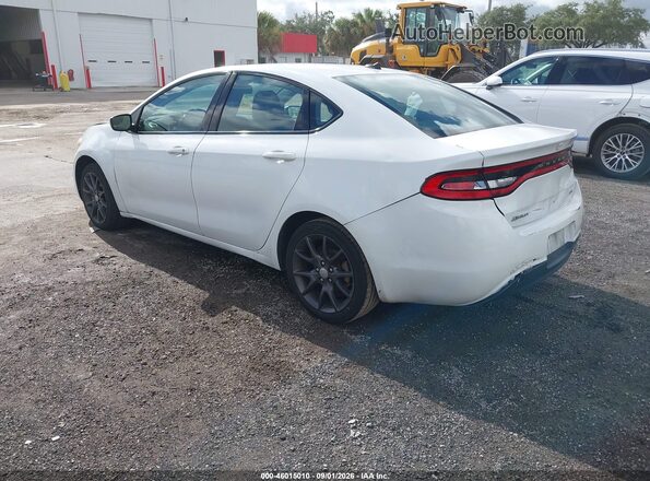 1C3CDFAA9GD607761 2016 DODGE DART Белый Задняя левая четверть