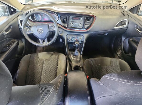 1C3CDFBA1GD604982 2016 DODGE DART Black Widok deski rozdzielczej