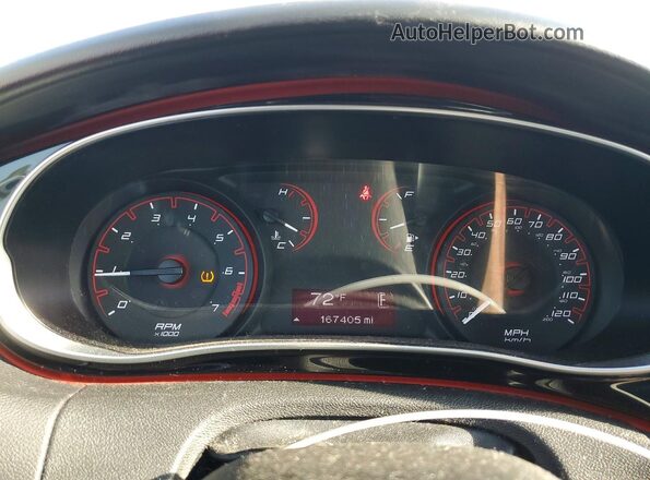 1C3CDFBB4GD629786 2016 DODGE DART Silver Instrument cluster view