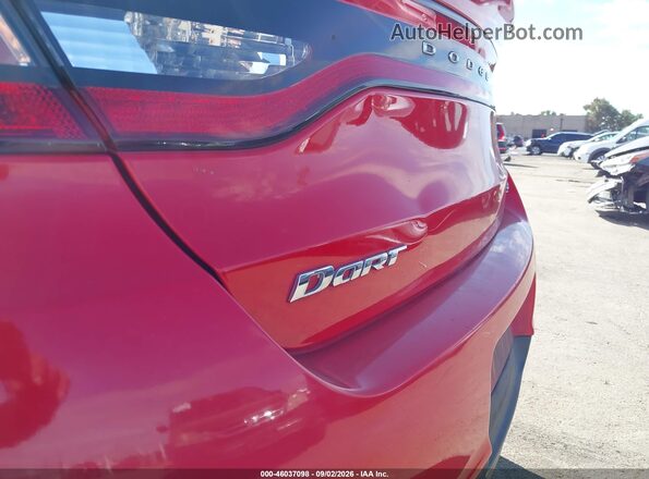 1C3CDFFA4GD820352 2016 DODGE DART Red Սալոնի հետևի տեսք