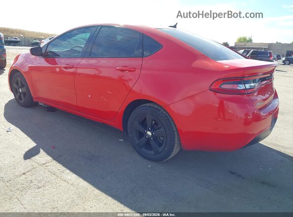 1C3CDFFA4GD820352 2016 DODGE DART Red Հետևի ձախ
