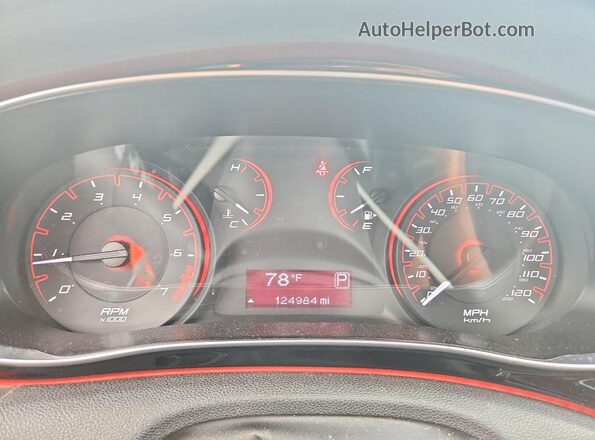1C3CDFFA4GD821825 2016 DODGE DART Белый Вид щитка приборов
