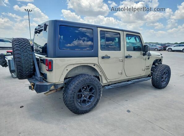 1C4BJWDG7HL672339 2017 JEEP WRANGLER Tan უკანა მარჯვენა