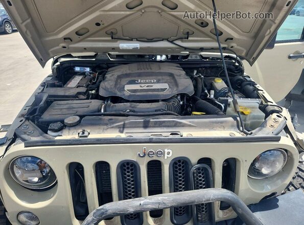 1C4BJWDG7HL672339 2017 JEEP WRANGLER Tan ძრავის განყოფილების ხედი