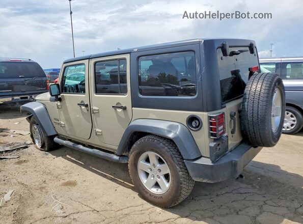 1C4BJWDG7JL825775 2018 JEEP WRANGLER Beige Rear left