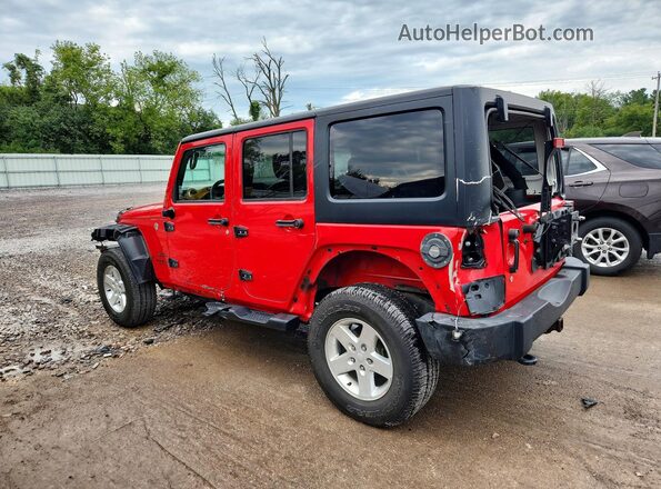 1C4BJWDGXGL339308 2016 JEEP WRANGLER Red Задня ліва чверть
