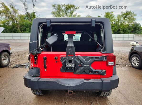 1C4BJWDGXGL339308 2016 JEEP WRANGLER Red Вид ззаду