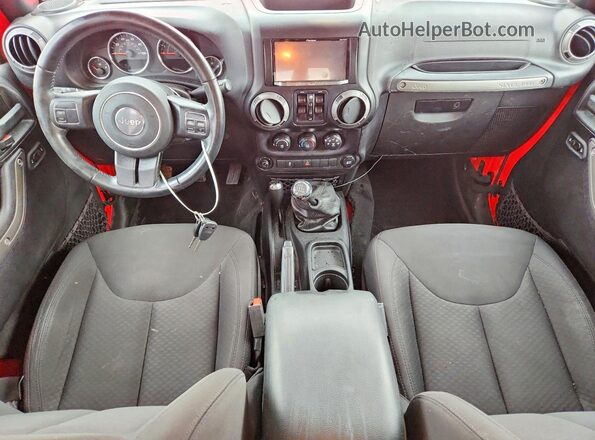 1C4BJWDGXGL339308 2016 JEEP WRANGLER Red Вид панелі приладів
