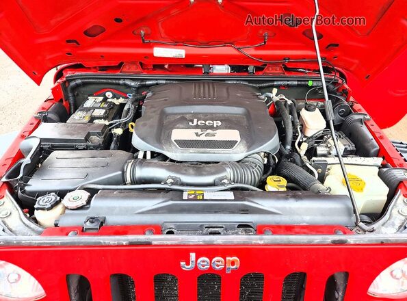 1C4BJWDGXGL339308 2016 JEEP WRANGLER Red Вид підкапотного простору