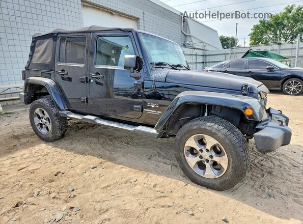 1C4BJWEG1GL181617 2016 JEEP WRANGLER Черный Передняя правая четверть