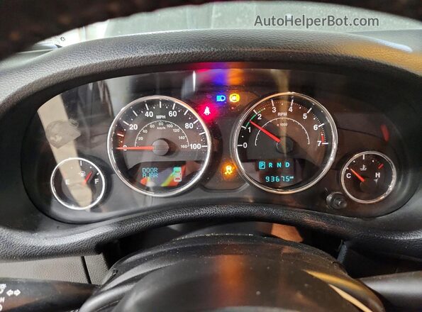 1C4BJWEG1GL181617 2016 JEEP WRANGLER Черный Вид щитка приборов