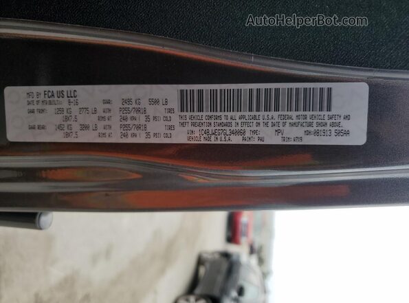 1C4BJWEG7GL340060 2016 JEEP WRANGLER Черный Панорамный вид салона 360°
