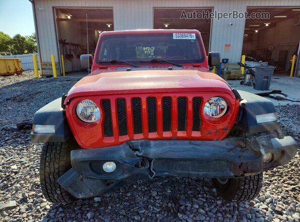 1C4GJXAN2LW203214 2020 JEEP WRANGLER Red Front view