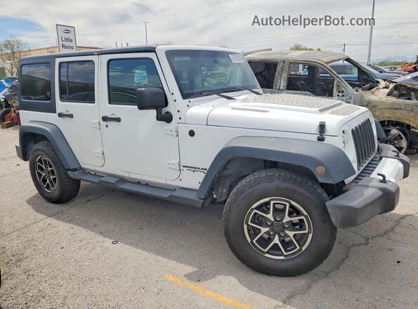 1C4HJWDG7JL919682 2018 JEEP WRANGLER Белый Передняя правая четверть