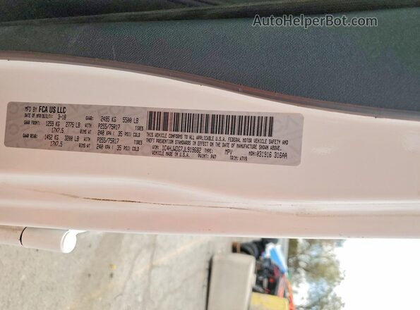 1C4HJWDG7JL919682 2018 JEEP WRANGLER Белый Вид подкапотного пространства