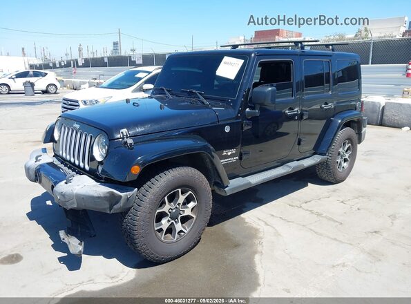 1C4HJWEG5GL170646 2016 JEEP WRANGLER UNLIMITED Black Առջևի ձախ երեք քառորդ տեսարան