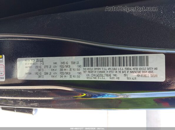 1C4HJWEG5GL170646 2016 JEEP WRANGLER UNLIMITED Black Շարժիչի բաժամունքի տեսք
