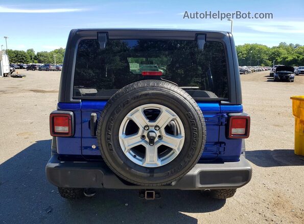 1C4HJXDG3JW292662 2018 JEEP WRANGLER Blue Հետևի տեսք